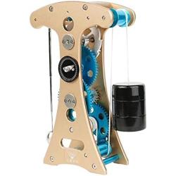 Teerwere Stirling Engine Motor Engine Toy Model 3D Metal Assembly Model Toy Pendulum Clock DIY Mechanical Assembly Metal Model (Color : Gold, Size : One Size)