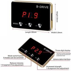 Throttle Response Controller,9 Drive 9-Mode Universal Electronic Throttle Controller For Dodge Maserati Chrysler Jeep(807)(Red)