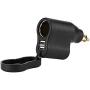 Tgoon Plug USB Charger, Adapter for Plug Outlet Motorcycle Dual USB Charger Power Adapter Cigarette Lighter for Hella DIN Plug