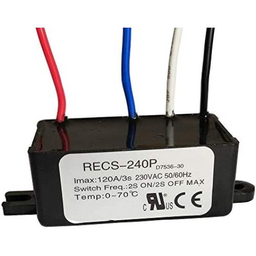 RECS- Intelligent Electronic Centrifugal Switch Oil Pump Motor Capacitor Starter for Air Compressor Centrifugal Switch Woodworking Machinery 115VAC 220VAC 30A 60A 120A (RECS-240P (120A-220V))