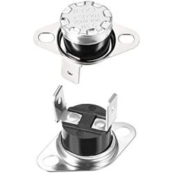 uxcell KSD301 Thermostat 115°C/239°F 10A N.C Adjust Snap Disc Temperature Switch for Microwave,Oven,Coffee Maker 2pcs