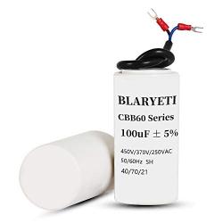 BLARYETI CBB60 100uF Motor Running Capacitor Start Capacitor for Air Conditioner AC 450V/370V/250V 50/60Hz 5%