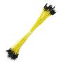 XINGYHENG 150PCS 5 Colors 1Pin 2.54mm Male to Male Breadboard Jumper Wire PVC Soldering Brushless Motor Double-end Tinning Connector Cable(PCB Jump Circuit Board Cable Wire Set) 200mm