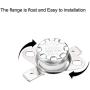 uxcell KSD301 Thermostat 250°C/482°F 10A Normal Closed N.C Adjust Snap Disc Temperature Switch for Microwave,Oven,Coffee Maker 5pcs