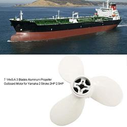 2Hp Outboard - PrOpeller 7 1/4x5-A 3 Blade Aluminum Boat PrOpeller Outboard Motor Fit for YAMAHA 2 Stroke 2HP 2.5HP Outboard Motor