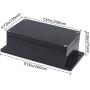 Otdorpatio Junction Box IP65 Waterproof ABS Plastic Electrical Project Case Power Junction Boxes, Project Box with Fixed Ear Black 7.87 x4.72 x2.95 inch (200x120x75 mm)