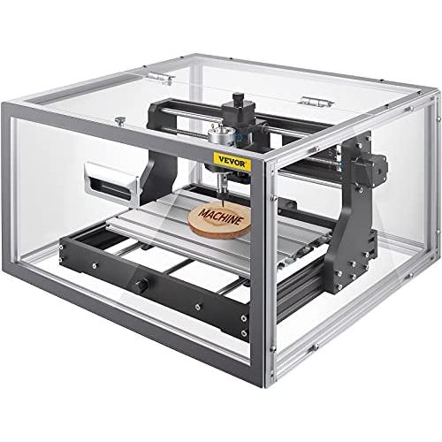 VEVOR CNC 3018 PRO Router Machine, GRBL Control 3-Axis Milling Engraver Engraving Machine, DIY CNC Router Kit with Transparent Enclosure, Offline Controller, for Wood Acrylic Plastic PCB PVC Carving