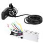 Gaeirt Motor Brushless Controller, 36V 350W Waterproof Brushless Controller Kit with LCD Display Gear Motor Controller for Electric Bicycle Scooter
