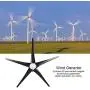 Générateur Éolien 1600W 5 Pales Kit de Mini Éoliennes Industrielles Équipement Énergétique (Noir 24V) Générateur Éolien 1600W 5 Pales Kit de Mini Éoliennes Industrielles Équipement Énergétique (Noir 24V)