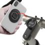 Bike Phone Mount for Mountain Bicycle, Universal Aluminum Road Bike Stem Cap Cell Phone Holder, Connect Quickly Riding Clip Stand, MTB Handlebar Clamp Quick Release for iPhone Samsung Google-Black