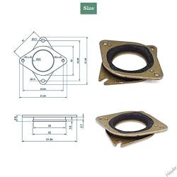 Houkr NEMA 17 Stepper Steel Motor Damper and Rubber Vibration Damper with M3 Screw for Creality CR-10, 10S 3D Printer, CNC Router (3 Pack)
