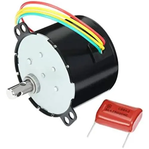 uxcell Synchronous Motor AC 110V 60Hz 6W 40/48RPM Output Speed Reduction Geared Box