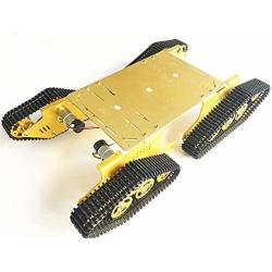 DoHome Professional Large Size Big Load Metal Robot Tank Chassis Kit Model With High Torque Encoder Motor, Remote Control Robotic Platform for Arduino, Raspberry Pie, DIY Code Programming Robotics Kit