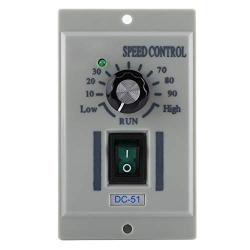 AC 110V to DC Motor Speed Controller, 400W Below DC 24V 36V 90V Motor Variable Adjustable Speed Regulator, Knob Stepless Speed & Current Protection