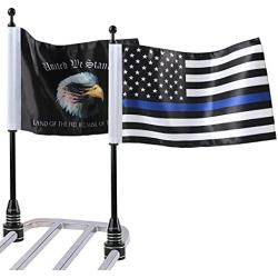 MASION 6x9 American Eagle Flags for Motorcycles Flag Mounts and Flags Flagpole, Fit for Harley Davidson Honda 750 Shadow Goldwing CB VTX CBR Yamaha