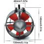 HAWK HOBBY Underwater Thruster MAX 24V 1080W Brushless Motor with CW 3-Blade Nylon Propeller for Kayak Electric Surfboard Lure Boat RC Bait Tug Boat Nest Ship Submarine