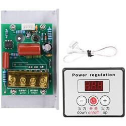 Omabeta Voltage Regulator, Digital Two-Way AC 220V 80A Durable Voltage Controller 6000W for Household Appliances