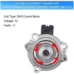 WATERWICH Shift Control Motor Compatible with Honda 420 Rancher TRX420FA TRX420FE TRX500FE 2007-2014 Replaces 31300-HP5-601