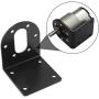 Biaungdo 37mm DC Motor Mounting Bracket, DC Gear Motors Fixed Mount Mounting Base, L-shape Fixed Seat Gear Reduction Motor Holder with Screw Nut