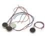 UKD PULABO DC Vibration Motor - 5pcs DC3V/0.1A 1.5V/0.05A 10x2.7mm Coin Mobile Phone Vibration Motor Silver