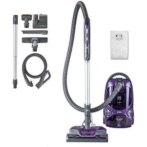 Aspirateur Kenmore Série 600 Léger avec Sac, Système Pet PowerMate, Brosse Pop-N-Go, 2 Moteurs, Filtre HEPA, Manche Télescopique Aluminium, Câble Retractable et 4 Accessoires de Nettoyage, Couleur Violette Aspirateur Kenmore Série 600 Léger avec Sac, Système Pet PowerMate, Brosse Pop-N-Go, 2 Moteurs, Filtre HEPA, Manche Télescopique Aluminium, Câble Retractable et 4 Accessoires de Nettoyage, Couleur Violette