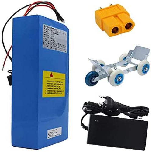 Jieoto 60V 18AH 20AH Ebike Lithium-ion Battery Pack for 1500W 1200W 1000W 750W 500W Motor for Moped Scooters Electric Motorcycles Electric Tricycles, etc. (with Charger)