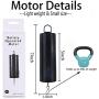 2 Pack Wind Spinner Motor Hanging Display Motor Battery Operated 20 RPM Rotating Motor Multi-Purposes for Wind Spinner Mobile Yard Decor Hanging Ornament Outdoor Sculptures-Medium Speed (2 Pcs Black)