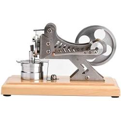 Omabeta LED Air Stirling Engine Funny Generator Model Engine Education Tool Electricity Power Generator Model Low Temperature Hot Air Mini Stirling Engine Motor Model
