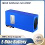 Jieoto Ebike Battery Pack 48V 20Ah 10S6P Electric Bike Lithium Battery with 2A Charger Suitable for 250W 350W 450W 750W 500W 800W 1000W 1200W Electric Bicycle Scooters Tricycles Motor