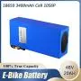 Jieoto Ebike Battery Pack 48V 20Ah 10S6P Electric Bike Lithium Battery with 2A Charger Suitable for 250W 350W 450W 750W 500W 800W 1000W 1200W Electric Bicycle Scooters Tricycles Motor