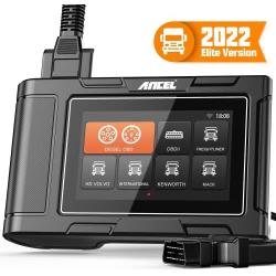 ANCEL HD3100pro Full System Heavy Duty Truck Diagnostic Scanner with ANCEL Large Hard Protective Case Waterproof Shockproof Eva Bag Storage Box