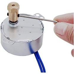 Twidec/4Pcs Synchronous Turntable Motor Electric Motor 2.5-3 and 5-6R/MIN 50/60Hz 4W CCW/CW AC100~127V Synchron Motor for Cup Turner,Cuptisserie Rotator with 7mm Flexible Coupling TYC-50-2.5+5R-XLLB