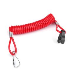 Boat Outboard Switch 2 PCS Engine Motor Lanyard Kill Urgent Stop Button, Safety Connector Cord Compatible Compatible for Mercury Tohatsu Common Engine(B 2PCS)