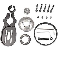 Vanpro DIY Electric Skateboard 5065 Brushless Motor PU Wheels Pulleys Kit Set Belt 5M 10MM 270 (Snow Black, Pack of 1)
