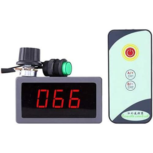 Stayhome 1pcs 6V 12V 24V 5A PWM DC Motor Speed Controller with LED Digital Display IR Remote Control Regulator DC6-30V
