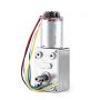 DC 12V high Torque Turbine Worm Gear Motor, with Encoder Strong self-Locking 10/20/30/40 /100 RPM(40RPM)