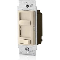 Leviton 661F-10T 1.5 Amp SureSlide Single-Pole or 3-Way Fan Quiet Control, Light Almond