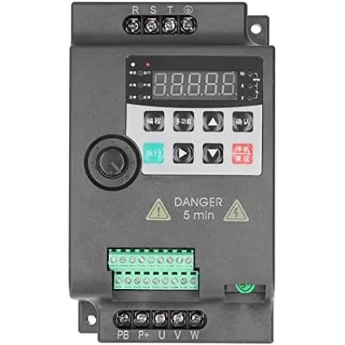 Contrôleur de Vitesse Variable en 3 Phases, Onduleur Vectoriel, Convertisseur Inversible, Drive, Contrôleur de Vitesse pour Moteur 380V [1,5 kW]