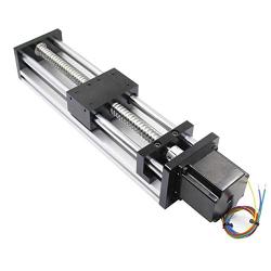 Befenybay 150mm Effective Travel Length Double Optical Axis Guide Ballscrew SFU1605 with NEMA23 Stepper Motor for DIY CNC Router Parts X Y Z Linear Stage Actuator and 3D Printe