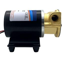 ISURE MARINE Water Puppy Bilge/Sump Flexible Impeller Pump 8 GPM,10A 12V/24V for Bilge Pumping Livewell Circulation Washdown