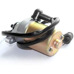 Trkimal 10 Teeth Starter Motor with Wire Cable for GY6 49cc 50cc Scooter 139QMB Moped ATV Go Karts TAOTAO SUNL ROKETA TANK BAJA
