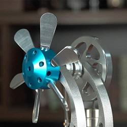 Sunnytech Hot Air Stirling Engine Motor Steam Heat Education Model Toy Kit M16-CF