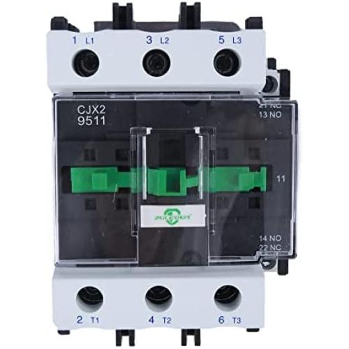 ZGLEDUN AC contactor 24V Coil 50/60Hz 3 Pole Motor Contactors 50A Large