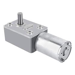 DC 12V Gear Reduction Motor Reversible High Torque Turbo Worm Gear Box Reduction Electric Motor(6RPM)