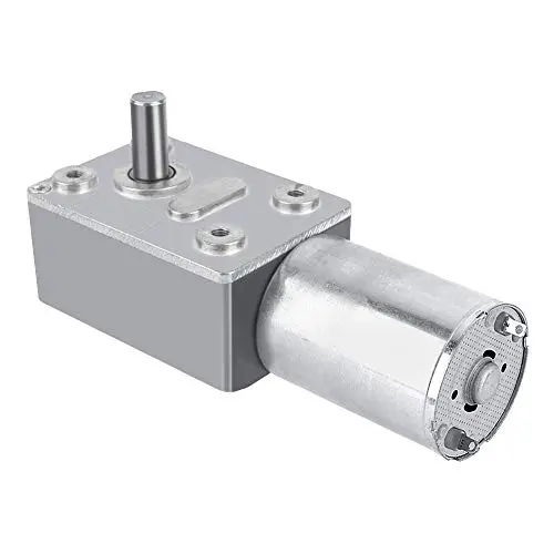 DC 12V Gear Reduction Motor Reversible High Torque Turbo Worm Gear Box Reduction Electric Motor(6RPM)