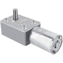 DC 12V Reversible High Torque 12V Worm Gear Motor Female Shaft High Torque Turbo Worm Gear Box Reduction Electric Motor(5RPM)