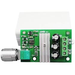 uniquegoods PWM DC Motor Speed Controller 6V 12V 24V 28V 3A Variable Speed Control Switch Electronic Speed Controller Dimmer 1206B with Shell
