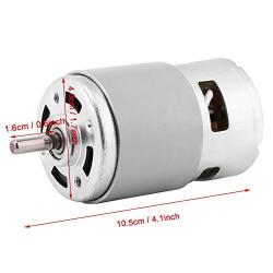 12V 0.32A 60W 3500RPM Metal DC Brush Motor Large Torque High Power for Electric Tools, Electric Fans, Electric Cleaners