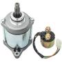 High Torque Starter Motor with Solenoid Relay Replace 31200-HP5-601 35850-HP1-601 Compatible with 2007-2014 Honda Rancher 420 TRX420