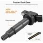QYL Pack of 4Pcs Ignition Coils Compatible with Toyota Camry Solara Rav4 Highlander/Scion Tc Xb #UF333 C1330 6731307 90919-02244